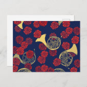 Franse hoorn briefkaart (Voorkant / Achterkant)