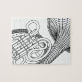 Franse hoorn legpuzzel (Horizontaal)