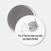 Franse hoorn magneet (Voorkant / Achterkant)