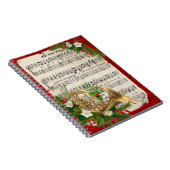 Franse hoorn met  vel voor kerstmis notitieboek (Rechterzijde)