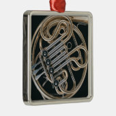 Franse hoorn metalen ornament (Rechts)