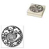 Franse hoorn rubberstempel (Gestempeld)
