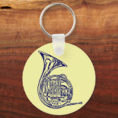 Franse hoorn sleutelhanger (Voorkant)