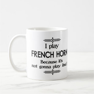 Franse Hoorn - Speel zelf Funny Deco Music Koffiemok