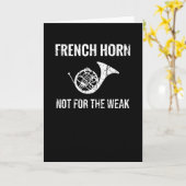 Franse hoorn speler geschenken | Franse hoornist m Kaart (Gele Bloem)