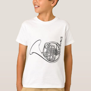 Franse hoorn t-shirt