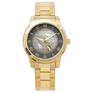 Franse Horn ~ Achtergrond "The Musical Planet" * ~ Horloge