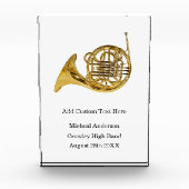 Franse Horn Band Award - Aanpassen Fotoblokken (Voorkant)