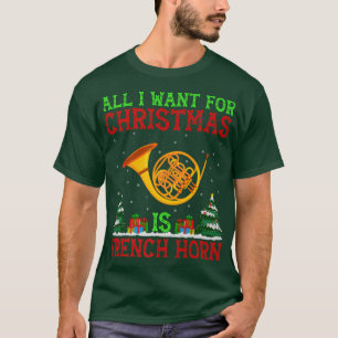 Franse Horn Music Lover Lighting Ugly French Horn T-shirt