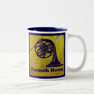 Franse Horn on Gold Tweekleurige Koffiemok