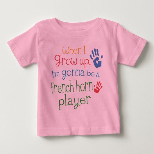 Franse Horn Player (Future) Baby Baby T-Shirt (Voorkant)