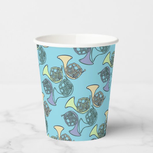 Franse Horns Band Class Papieren Bekers (Links)