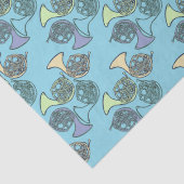 Franse Horns Band Class Tissuepapier (Detail)