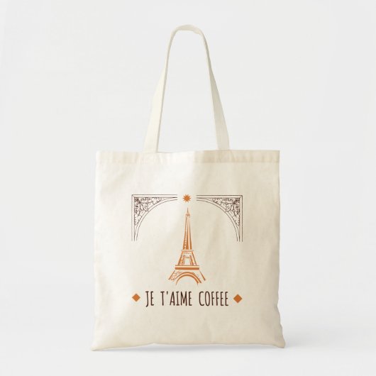 Franse I Love Coffee Bag Tote Bag (Voorkant)