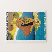  Franse illustratie van het schilderen van reiskun Legpuzzel (Horizontaal)