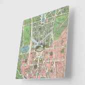 -Franse illustratiekaart Versailles Vierkante Klok (Hoek)