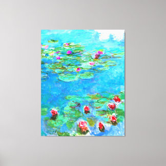 Franse impressionist Claude Monet Water Lilies Canvas Afdruk