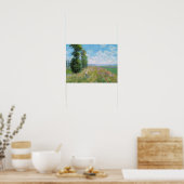 Franse impressionist Meadow met Poplars Monet Poster (Keuken)