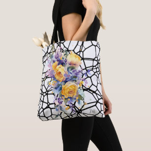 Franse Inspiratie Chic Yellow Artistic Rozen Draagtas