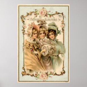 Franse juwelenfabriek Poster