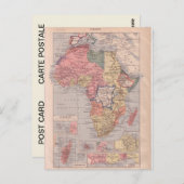 Franse kaart van Afrika 1920 (Voorkant / Achterkant)