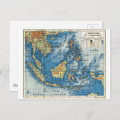  Franse kaart van Indonesië (Voorkant / Achterkant)