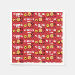 Franse kaasliefhebbers servet