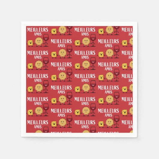 Franse kaasliefhebbers servet (Voorkant)