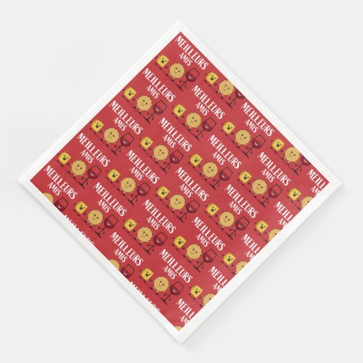 Franse kaasliefhebbers servet (Hoek)