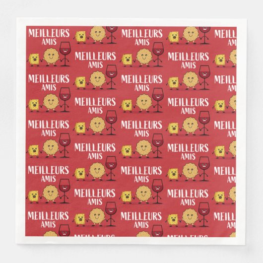 Franse kaasliefhebbers servet (Voorkant)