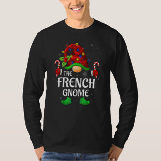 Franse Kabouter Buffalo Rode Gestreepte Bijpassend T-shirt