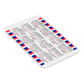 Franse kalender 2021 magneet (Rechterzijde)