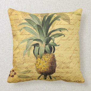 Franse kalligrafie Ananas Rustieke Elegantie Kussen