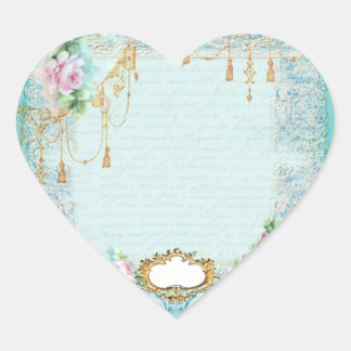 Franse Kant & Roze Rozen Sticker Labels