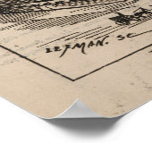 Franse karikatuur van ballonvaarder in heteluchtba poster (Hoek)