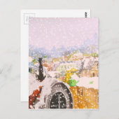 Franse kat op het dak briefkaart (Voorkant / Achterkant)