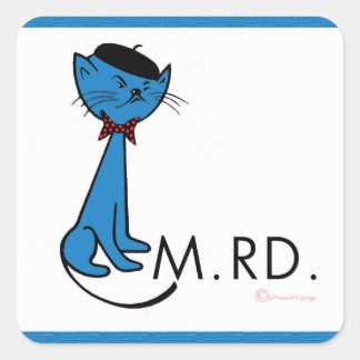 Franse kat zegt M.RD. Sticker