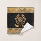 Franse keizerrijk Golden Medusa Laurel krans Bad Handdoek (Wasdoekje)