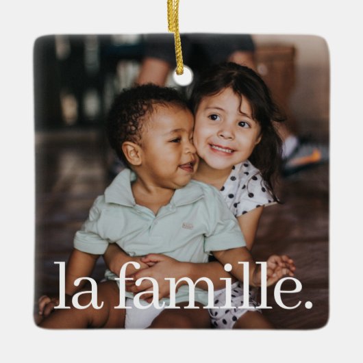 franse kerstboom keramisch ornament (Voorkant)