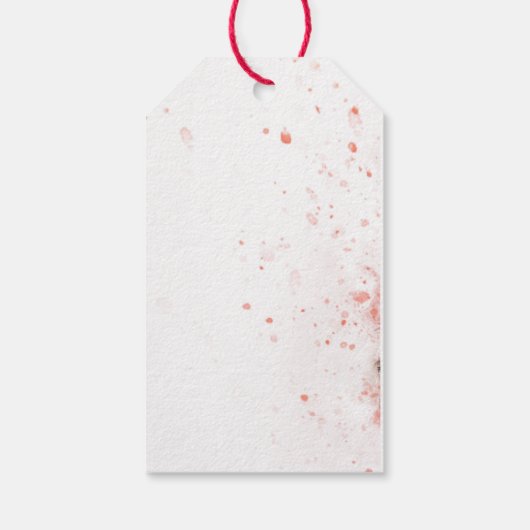 Franse kerstboom (Waterverf) Cadeaulabel (Achterkant)