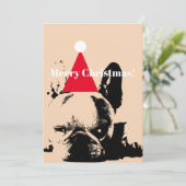 Franse kerstkaart (Staand voorkant)