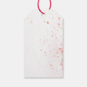 Franse kerstman (Waterverf) Labels met cadeaus Cadeaulabel (Achterkant)