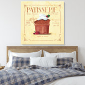 Franse keuken decor canvas, chocolade souffle canvas afdruk (Insitu (Slaapkamer))