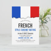 Franse keuken | Party Flag Uitnodigen Kaart (Staand voorkant)