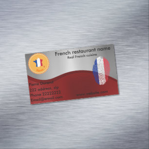 Franse keuken visitekaartje magneet