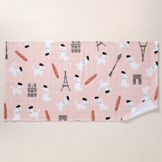 Franse keukenhanddoek strandlaken (Voorkant)