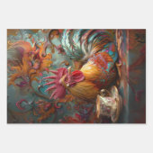 Franse kippen thee tijd decoupage inpakpapier vel (Voorkant 2)