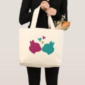 Franse Kiss Grote Tote Bag (Voorkant (product))
