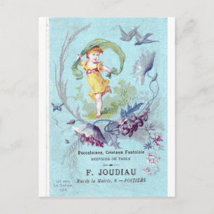 Franse kleine postkaart