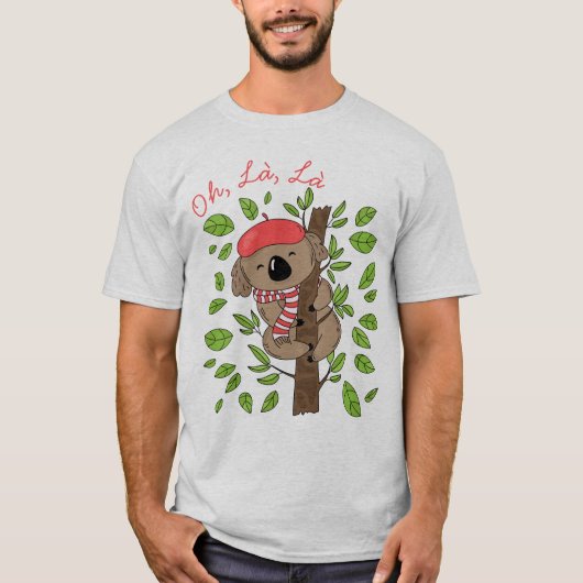 Franse Koala T-shirt (Voorkant)